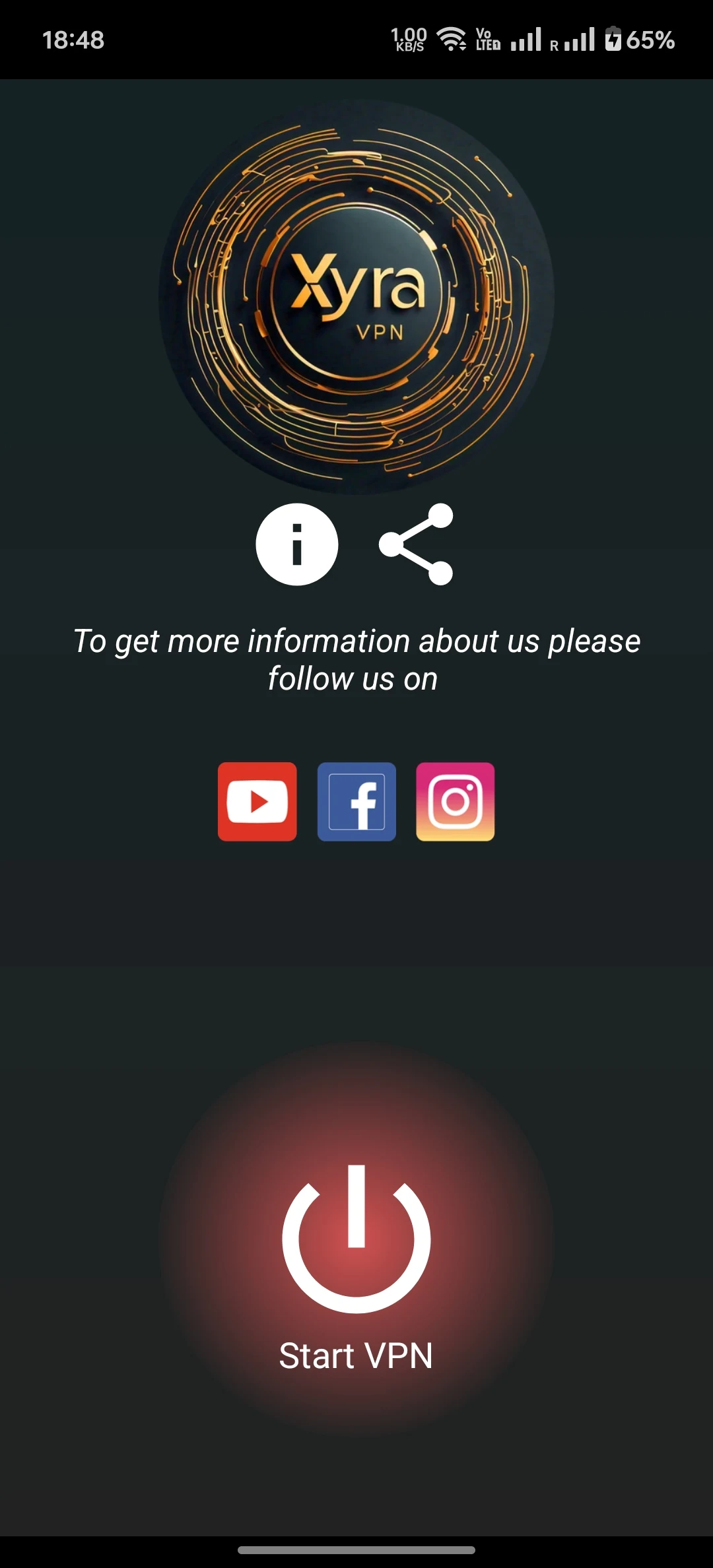 Xyra VPN screenshot